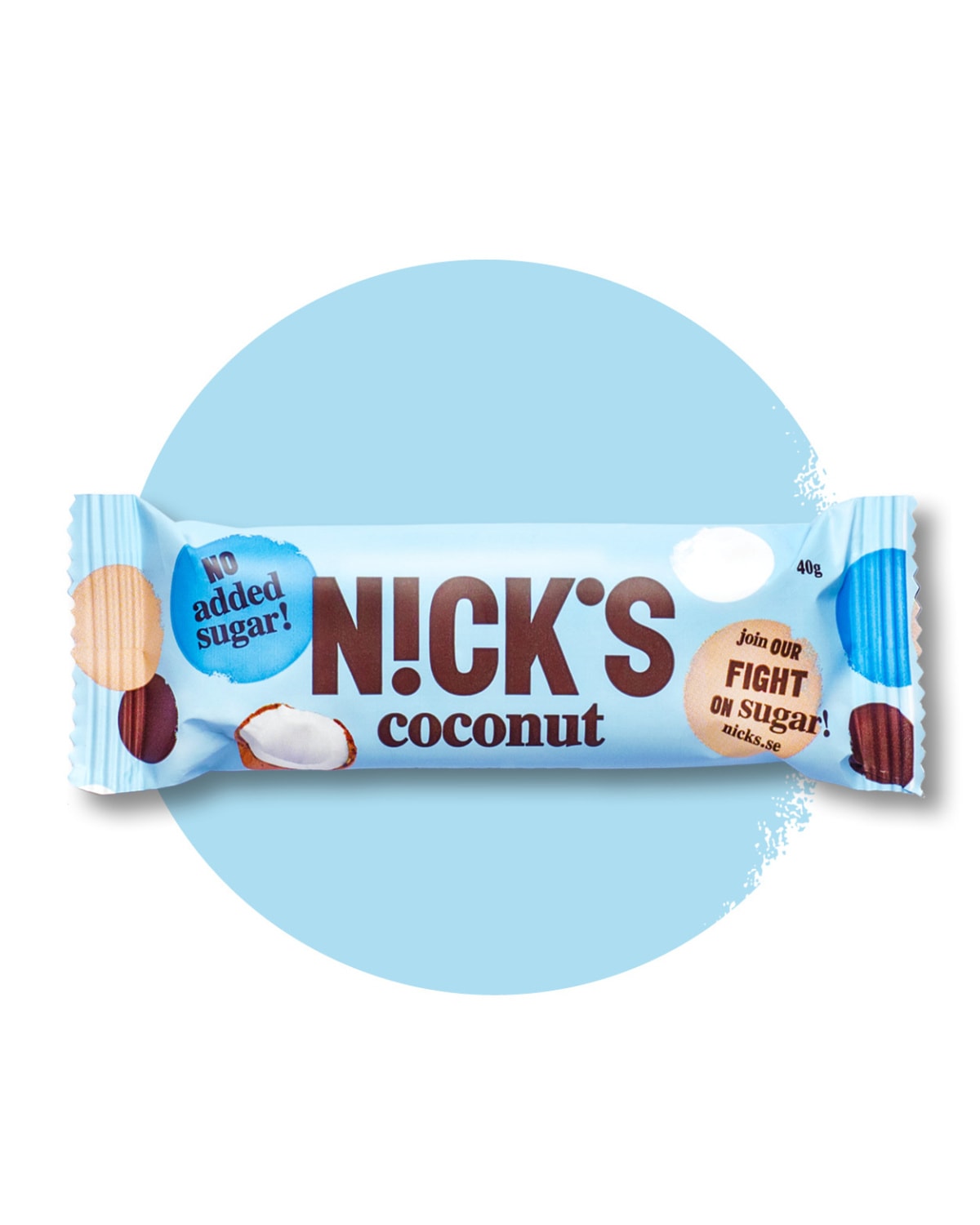 Nick's Sugarfree Coconut Chocolate 40g - men