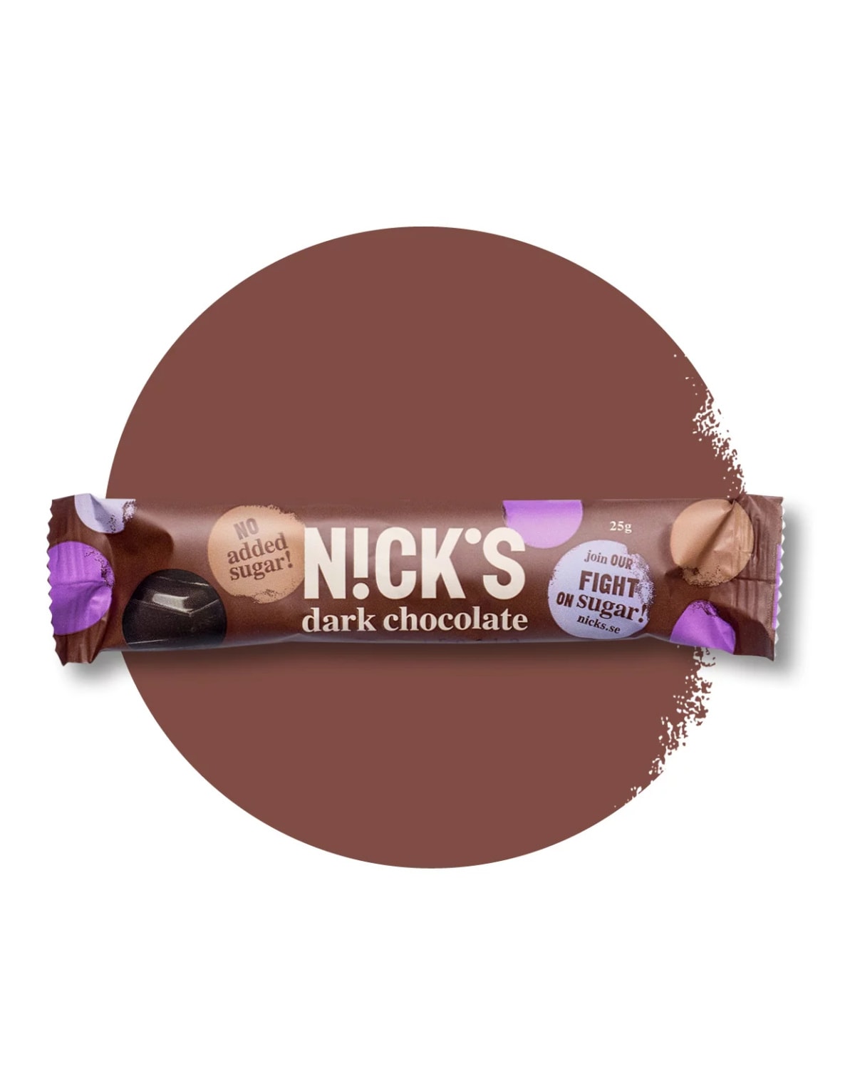 Nick's Sugarfree Dark Chocolate 25g - men