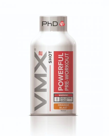 PhD VMX2 PWO Shot Orange 60ml - til trening