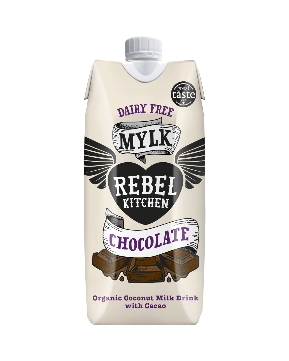 Rebel’s Kitchen Chocolate Coconut Milk 330ml - fiber drink