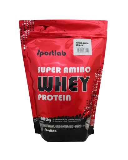 Sportlab Amino Whey 1000g - Sjokolade - proteinpulver