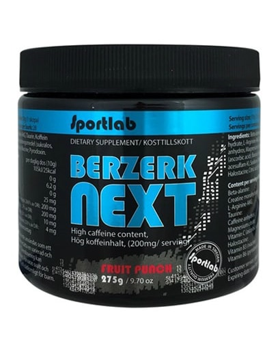 Sportlab Berzerk Next 275g - Fruit Punch - til