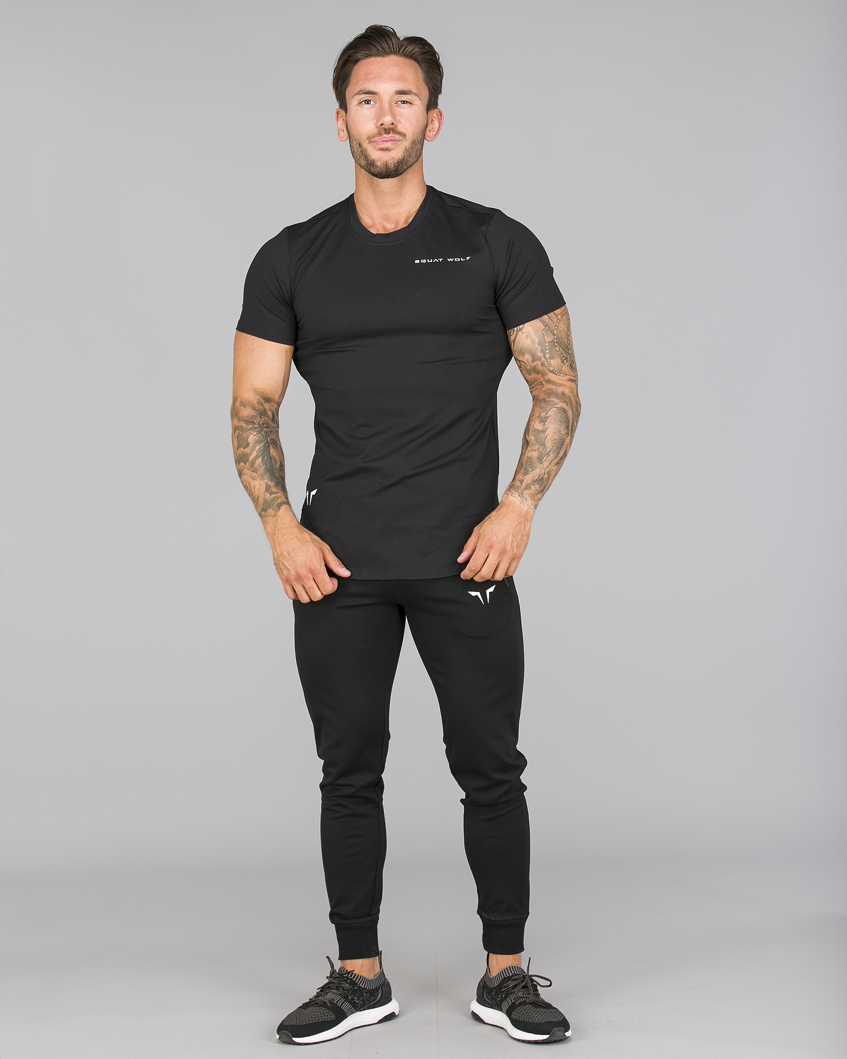 Squat Wolf - Razor Back Tee - Jet Black (5)