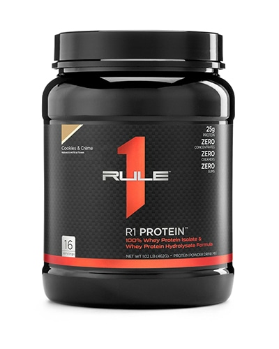 Rule1 Whey Isolate 453g - Salted Caramel - optimum nutrition