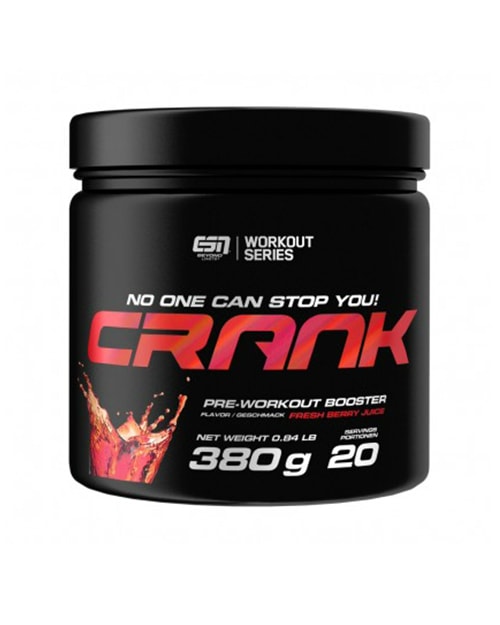 ESN Crank PWO 380g - Tropical Punch - grønn te