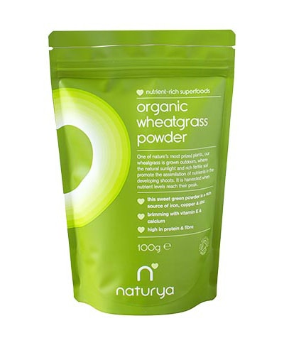 Naturya Organic Wheatgrass Powder 100g - high protein vegan