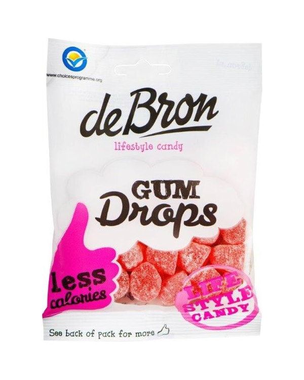 DeBron Sugarfree Gum Drops 100g - uten salt