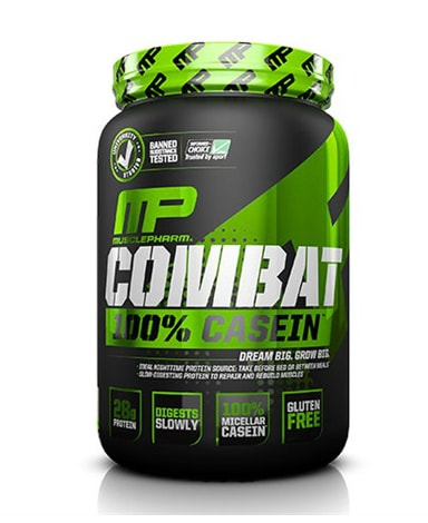 Musclepharm Combat Casein 0.92kg - Vanilla - protein for