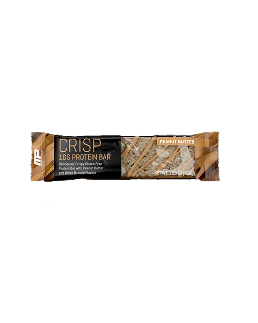 MusclePharm Combat Crisp Bar Peanut Butter 45g - salt og