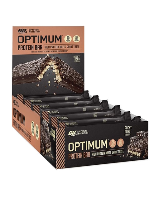 Optimum Protein Bar Rocky Road 10x60g - cocoa powder