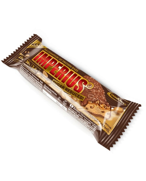 IronMaxx Imperius Reduced Sugar Protein Bars Caramel Peanut 45g - collagen powder