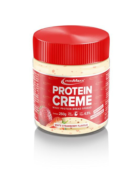 IronMaxx Protein Creme White Strawberry 250g - chocolate spread