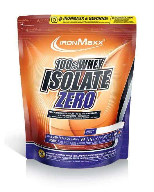 IronMaxx Whey Isolate Zero 2000g - Neutral - protein shake for