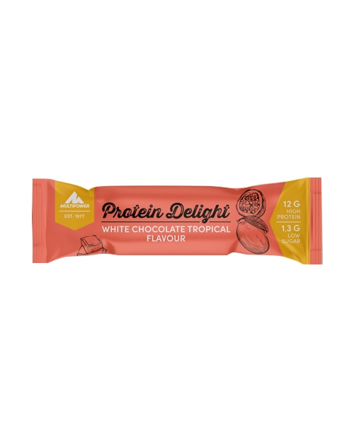 Multipower Protein Delight Bar - White Chocolate Tropical 35g - the