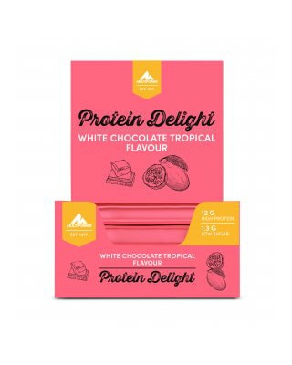 Multipower Protein Delight Bar - White Chocolate Tropical 18x35g - the