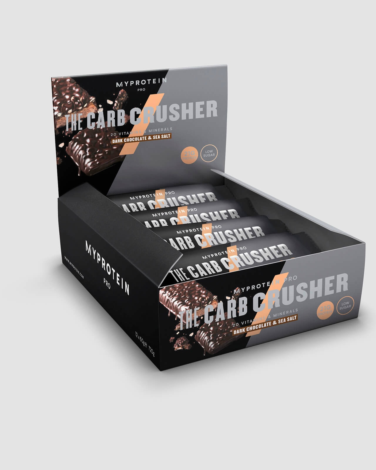MyProtein Carb Crusher - Dark Chocolate & & Sea Salt 12x60g - tights.no