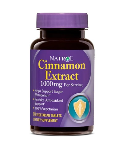 Natrol Cinnamon Extract 80x1000mg - the