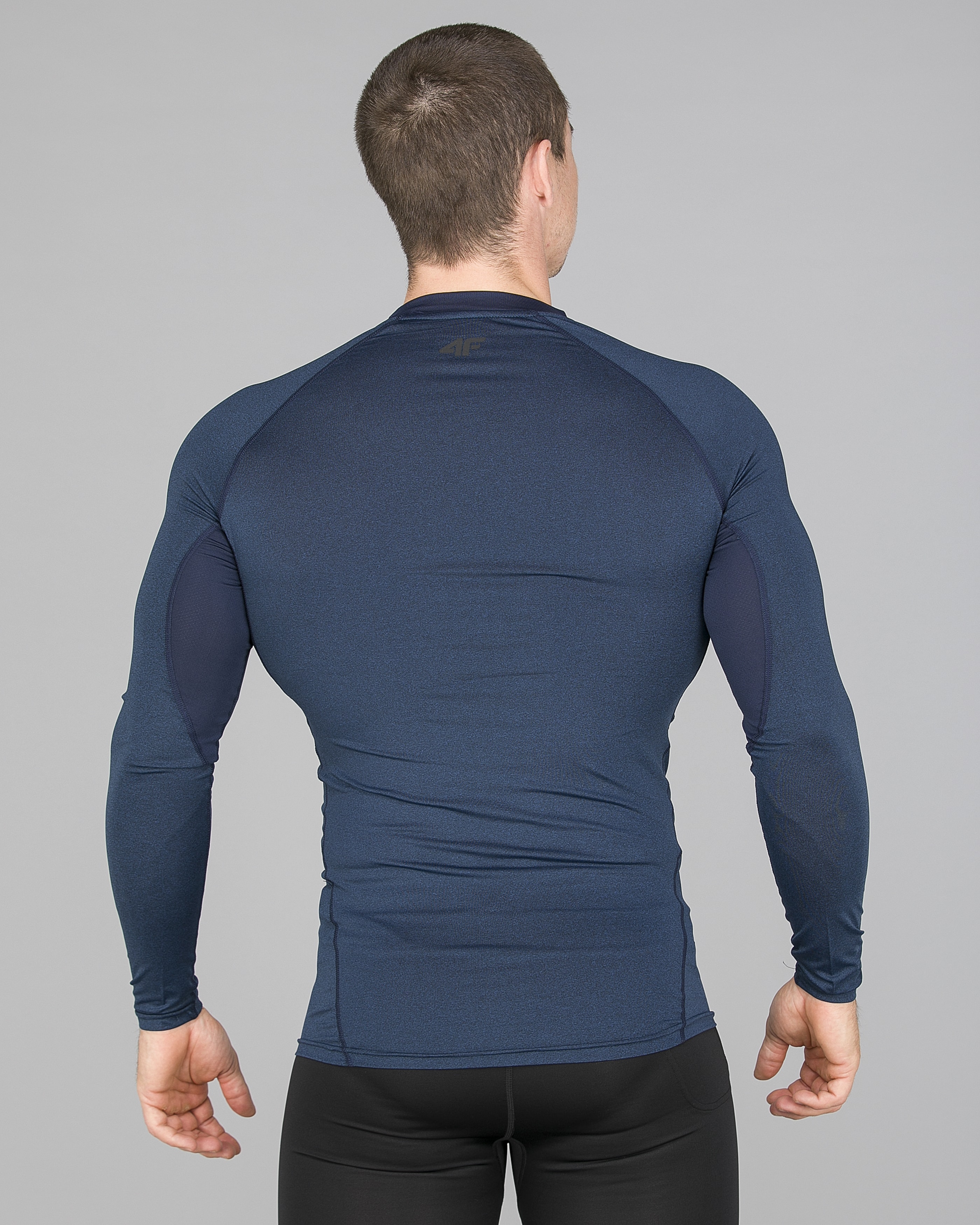 4F Functional Long Sleeve Men - Navy Melange3