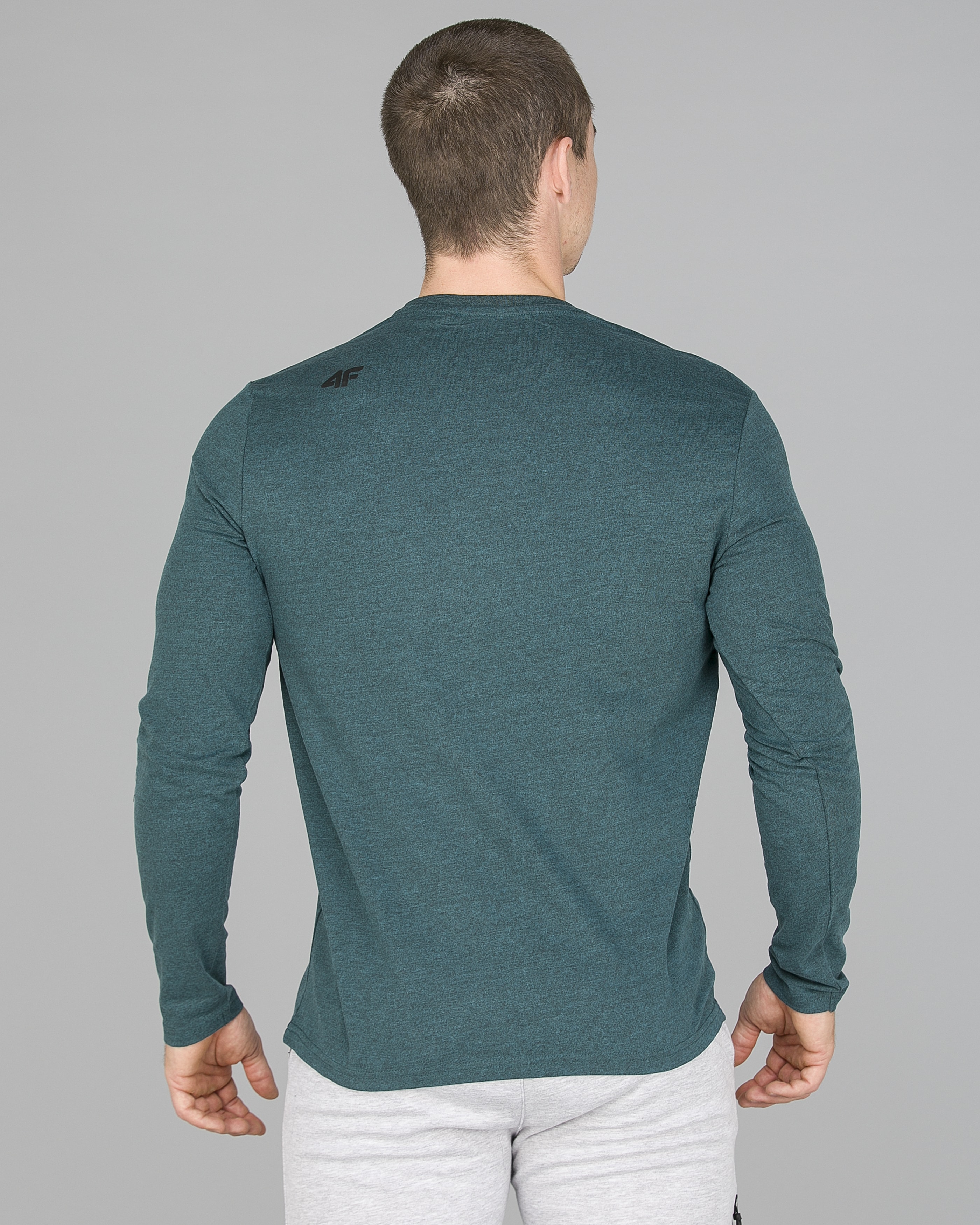 4F Long Sleeve Men - Teal Melange3