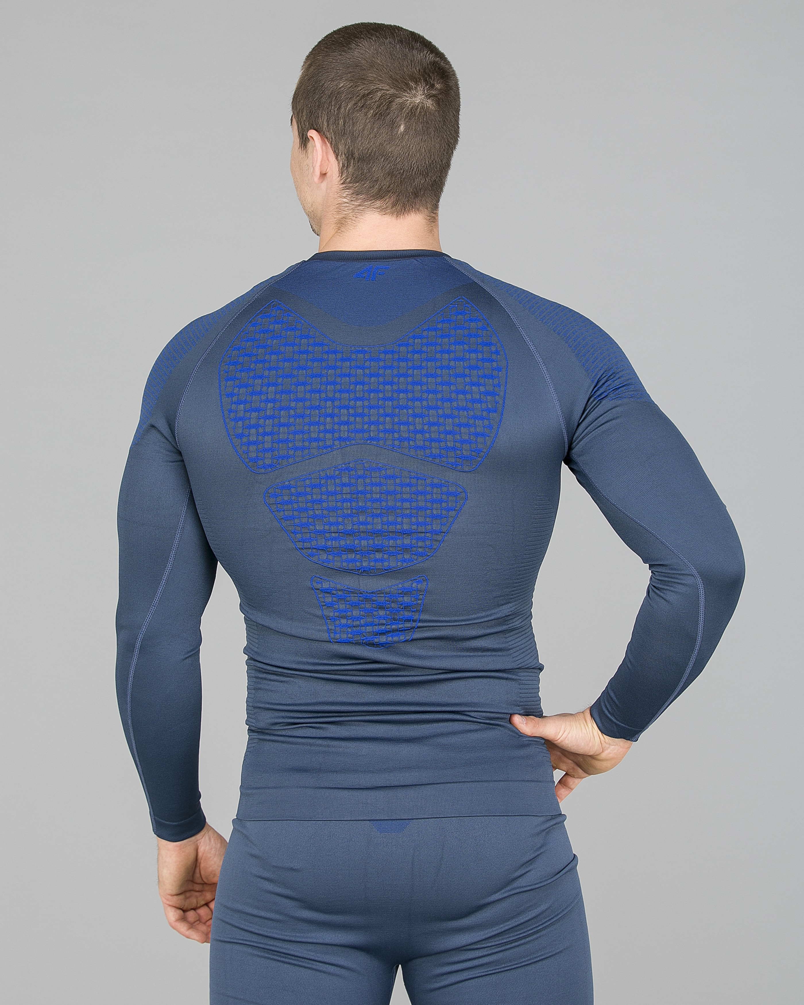 4F Seamless Top Men Navy Tights.no