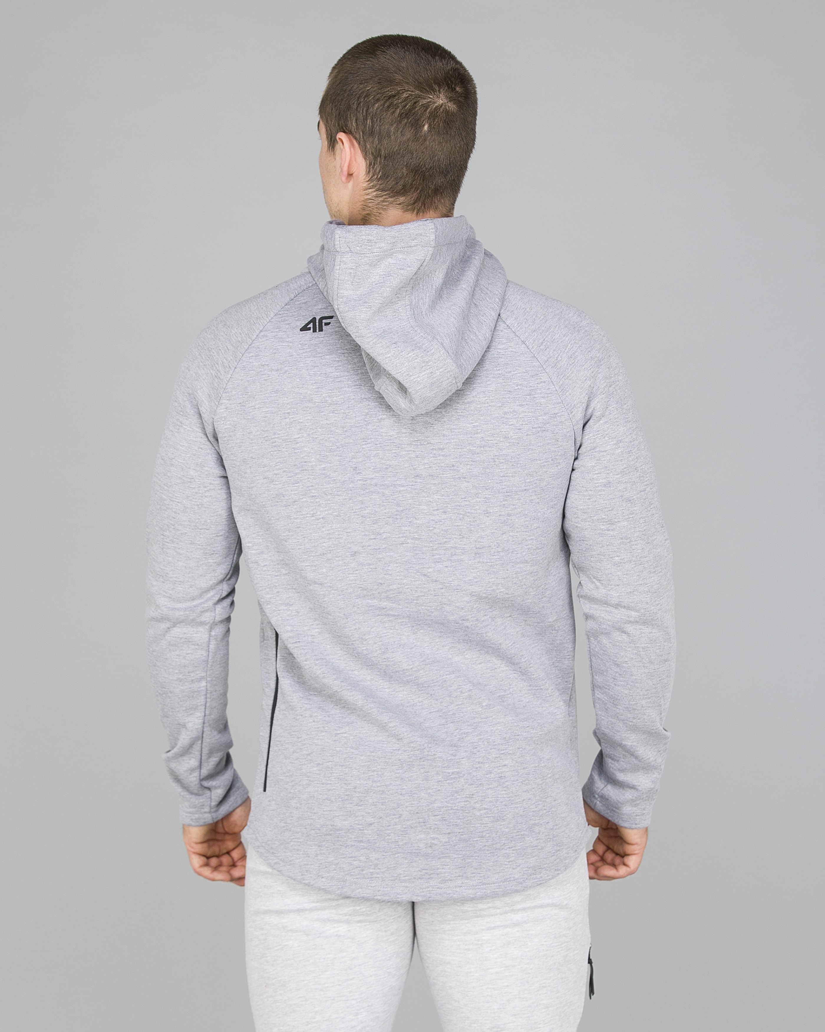 4F Sweatshirt Men - Light Grey Melange3