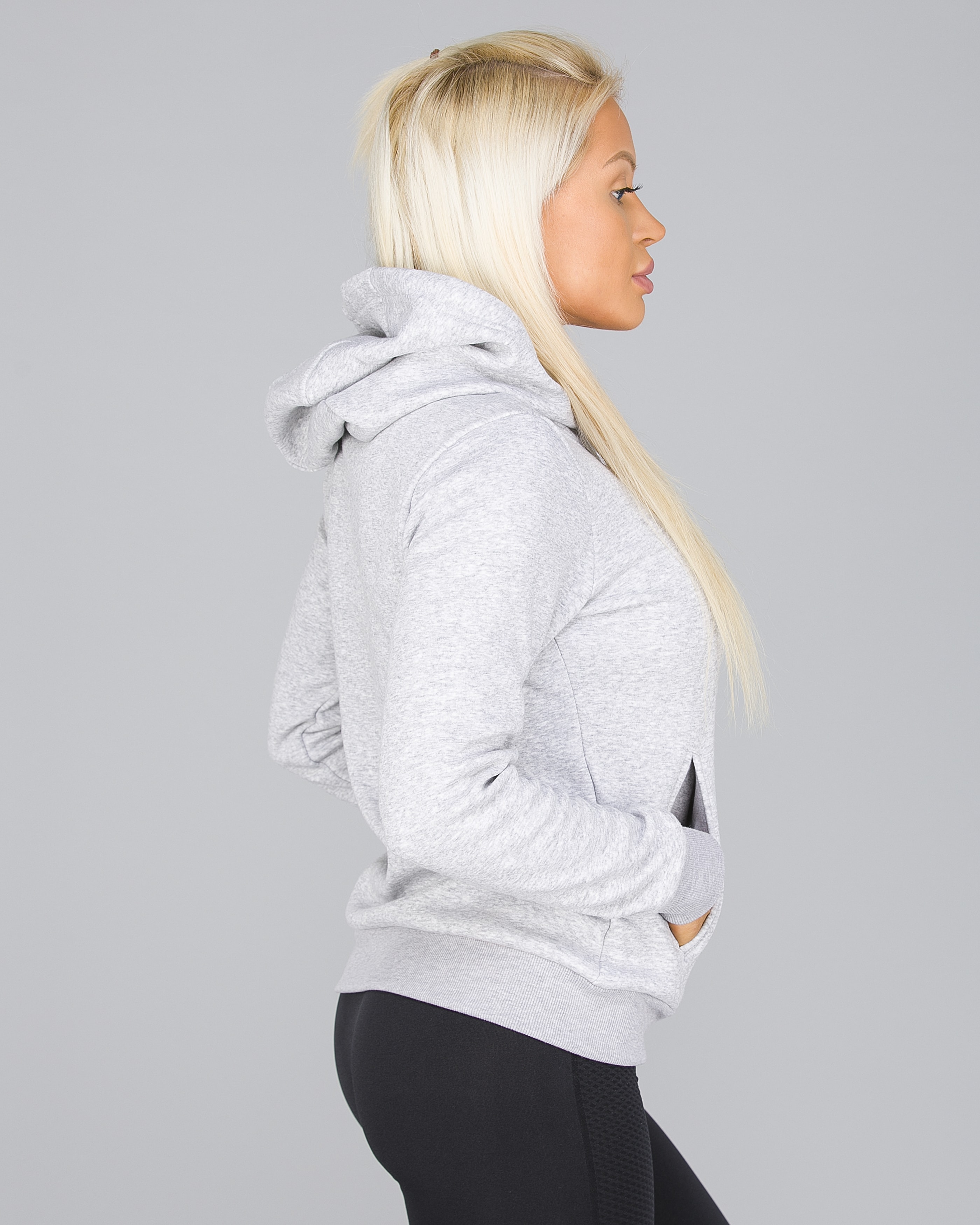 4F Sweatshirt Women - Light Grey Melange4
