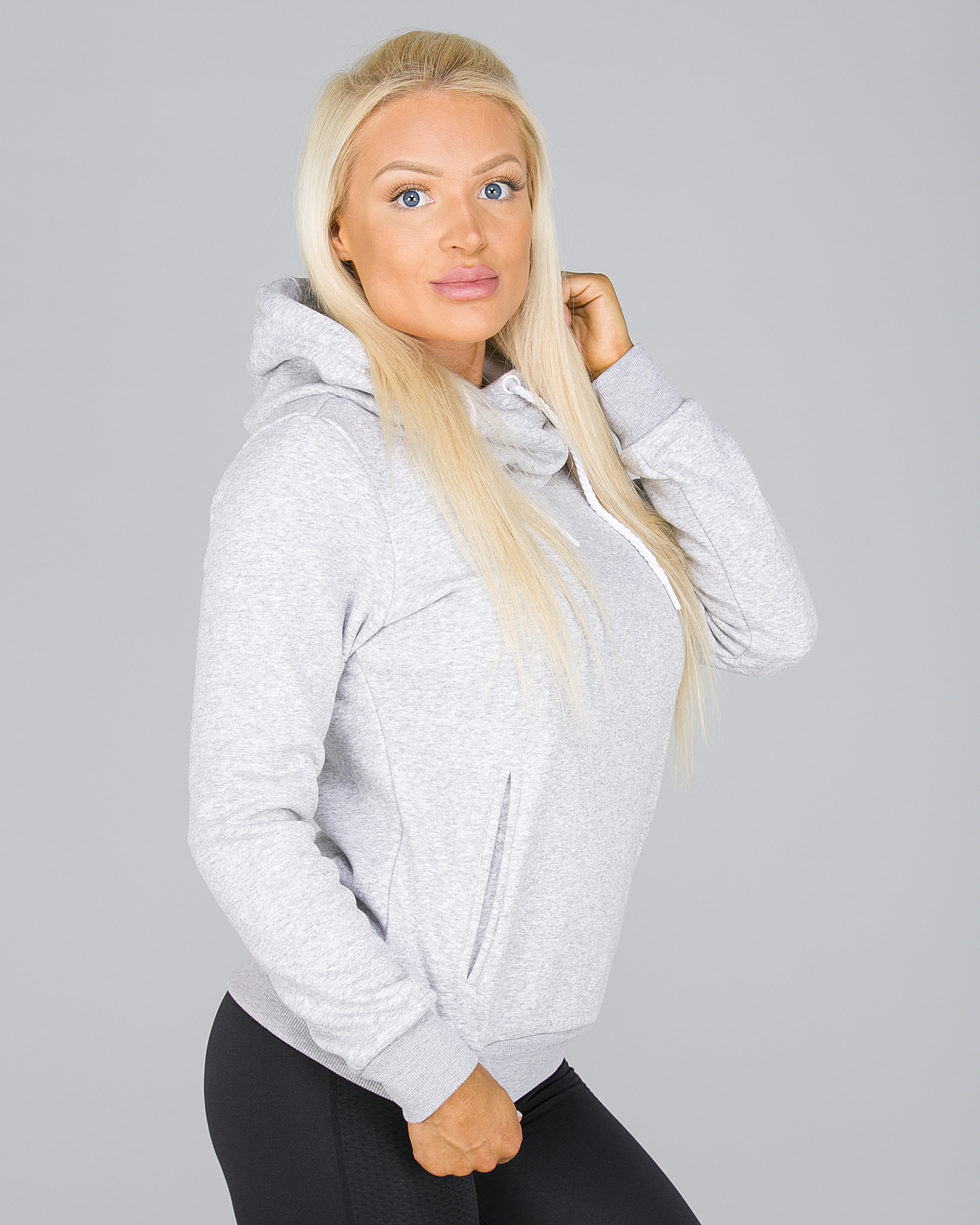 4F Sweatshirt Women - Light Grey Melange5