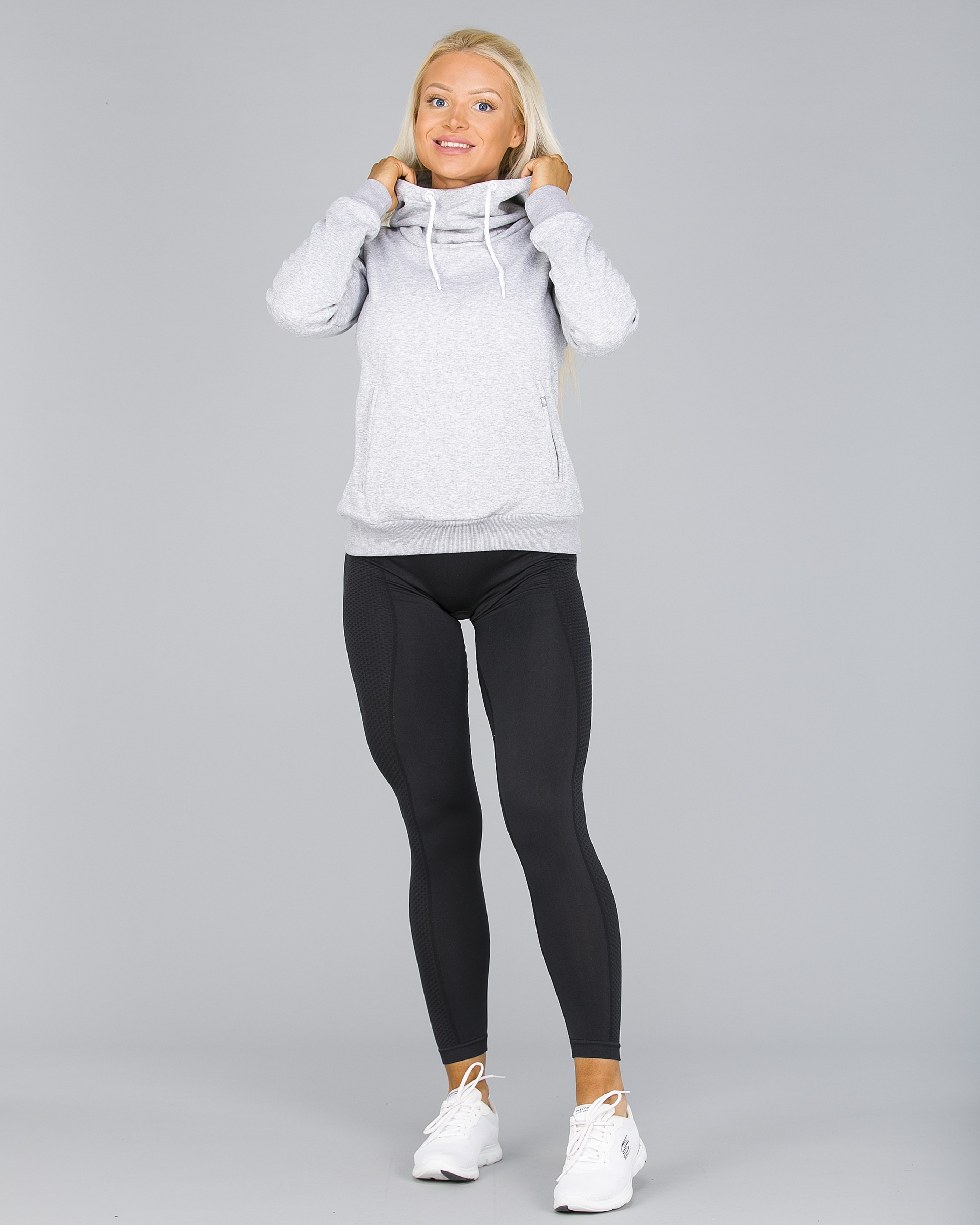 4F Sweatshirt Women - Light Grey Melange8