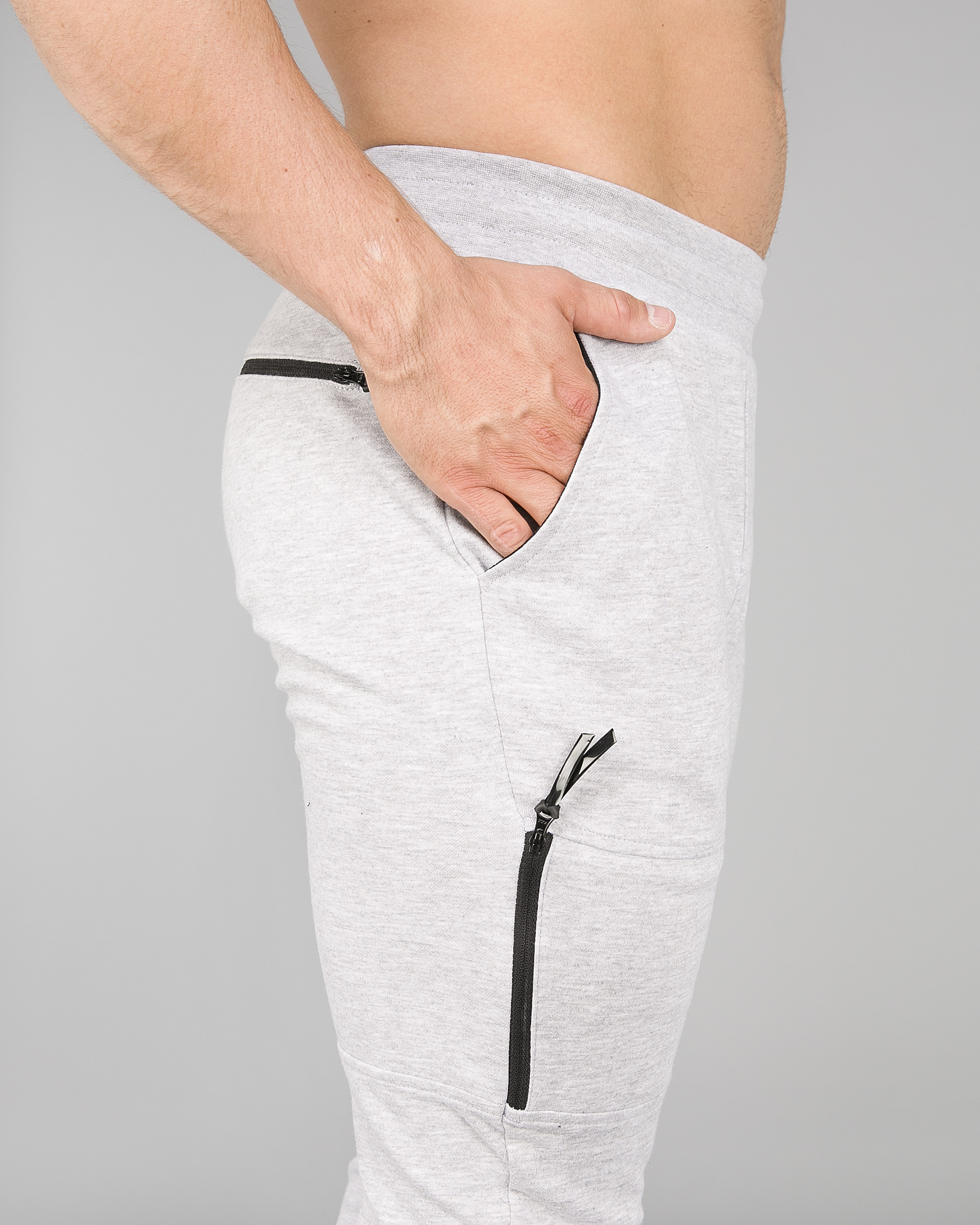4F Trousers Men - Light Grey Melange1