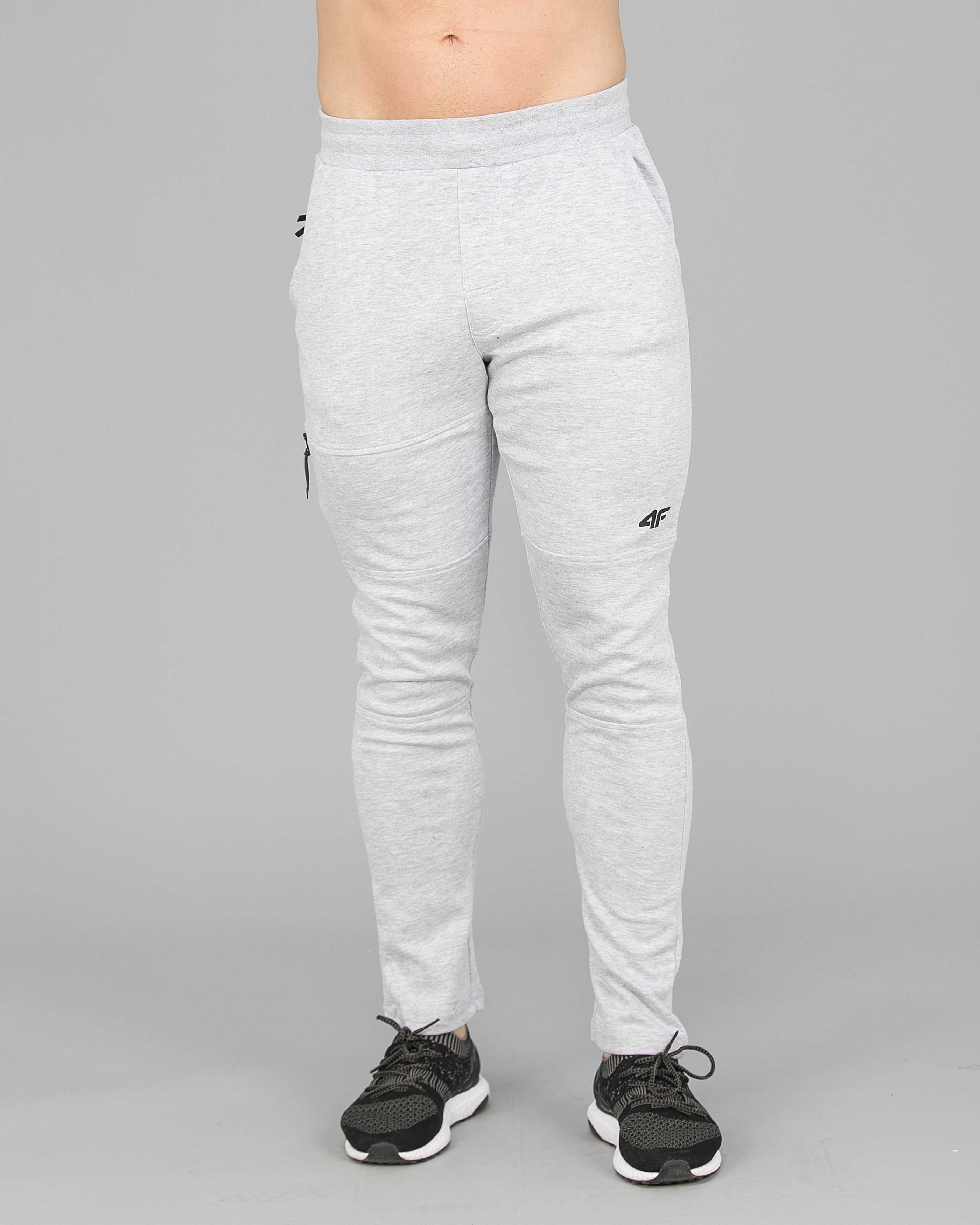 4F Trousers Men - Light Grey Melange2