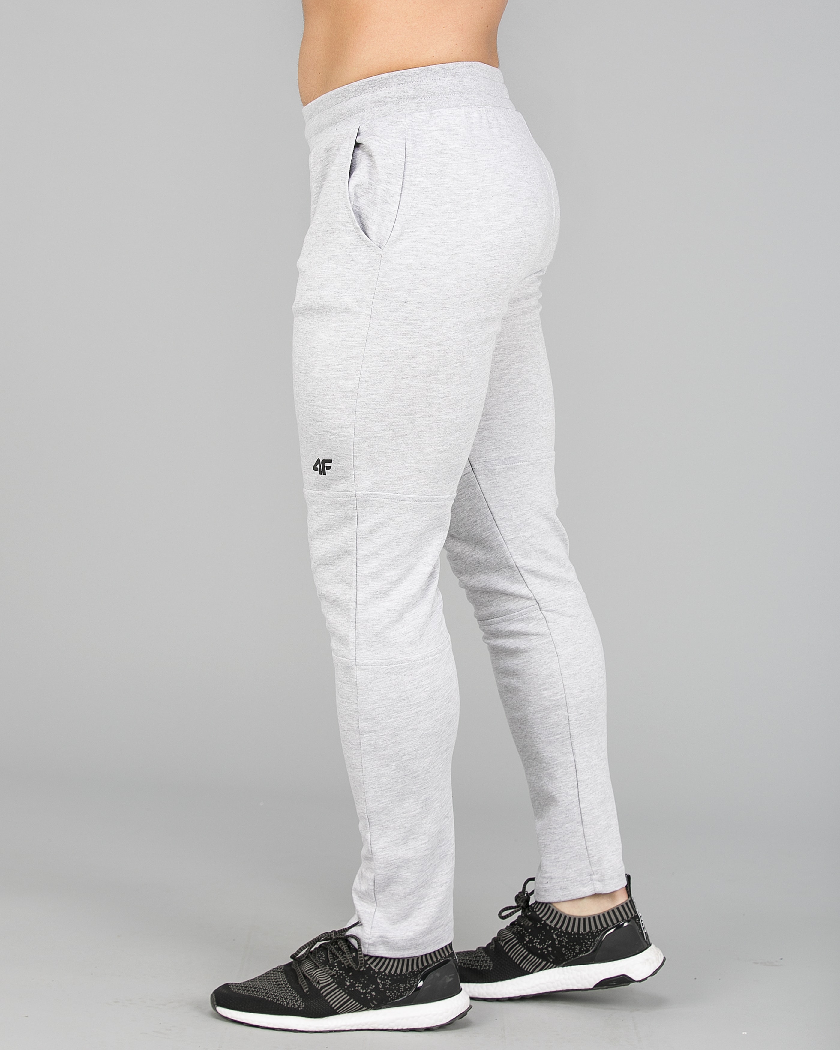 4F Trousers Men - Light Grey Melange3