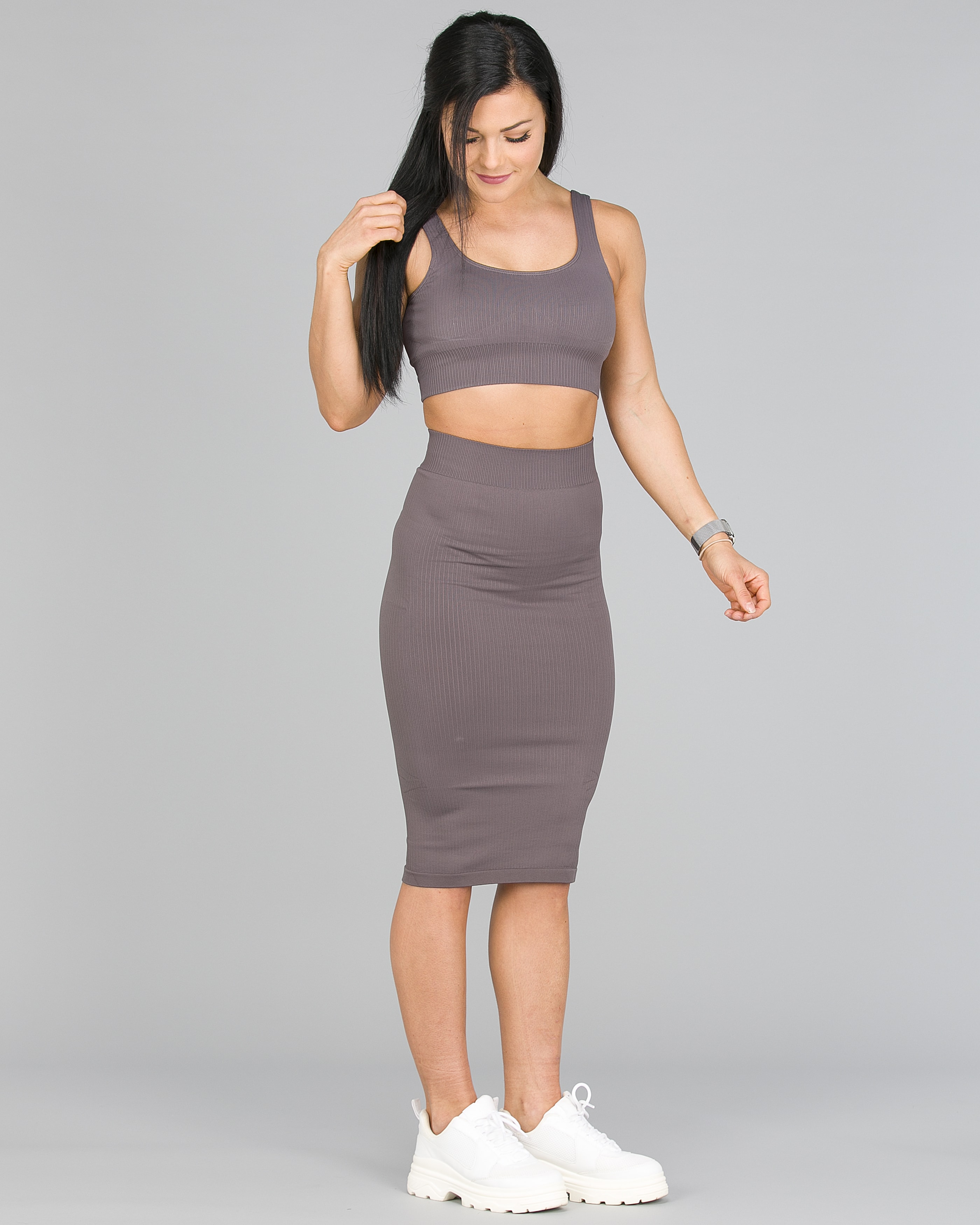Aim’n Concrete Ribbed Seamless Skirt6