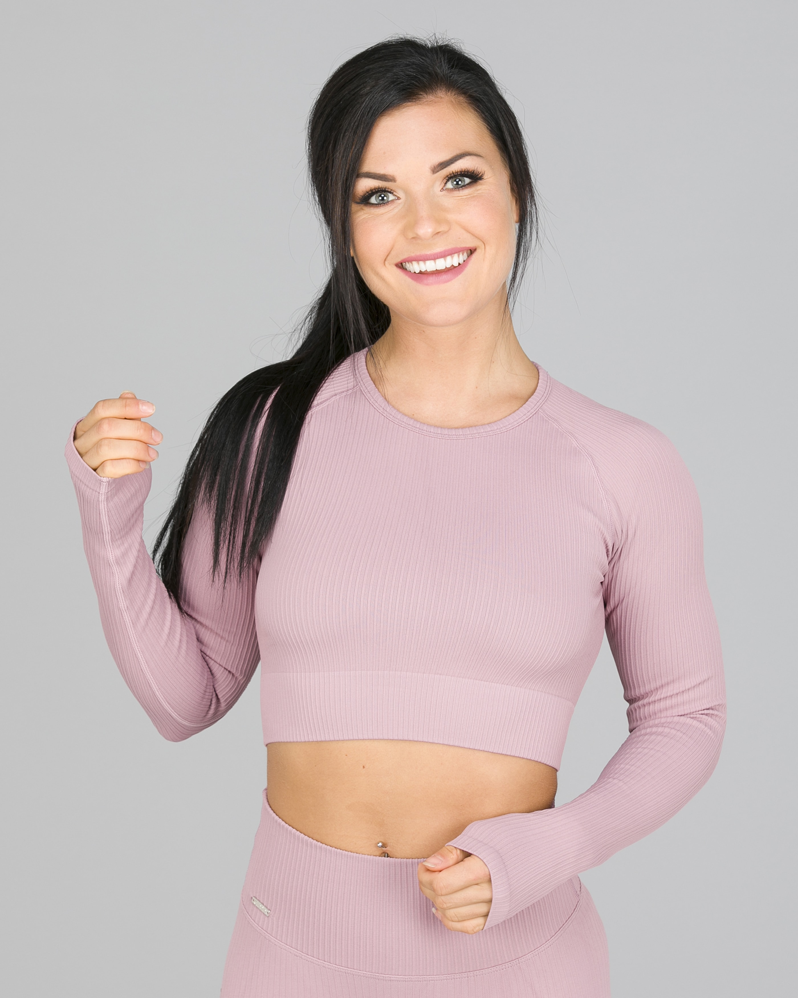 Aim’n Sunset Haze Ribbed Crop Long Sleeve2