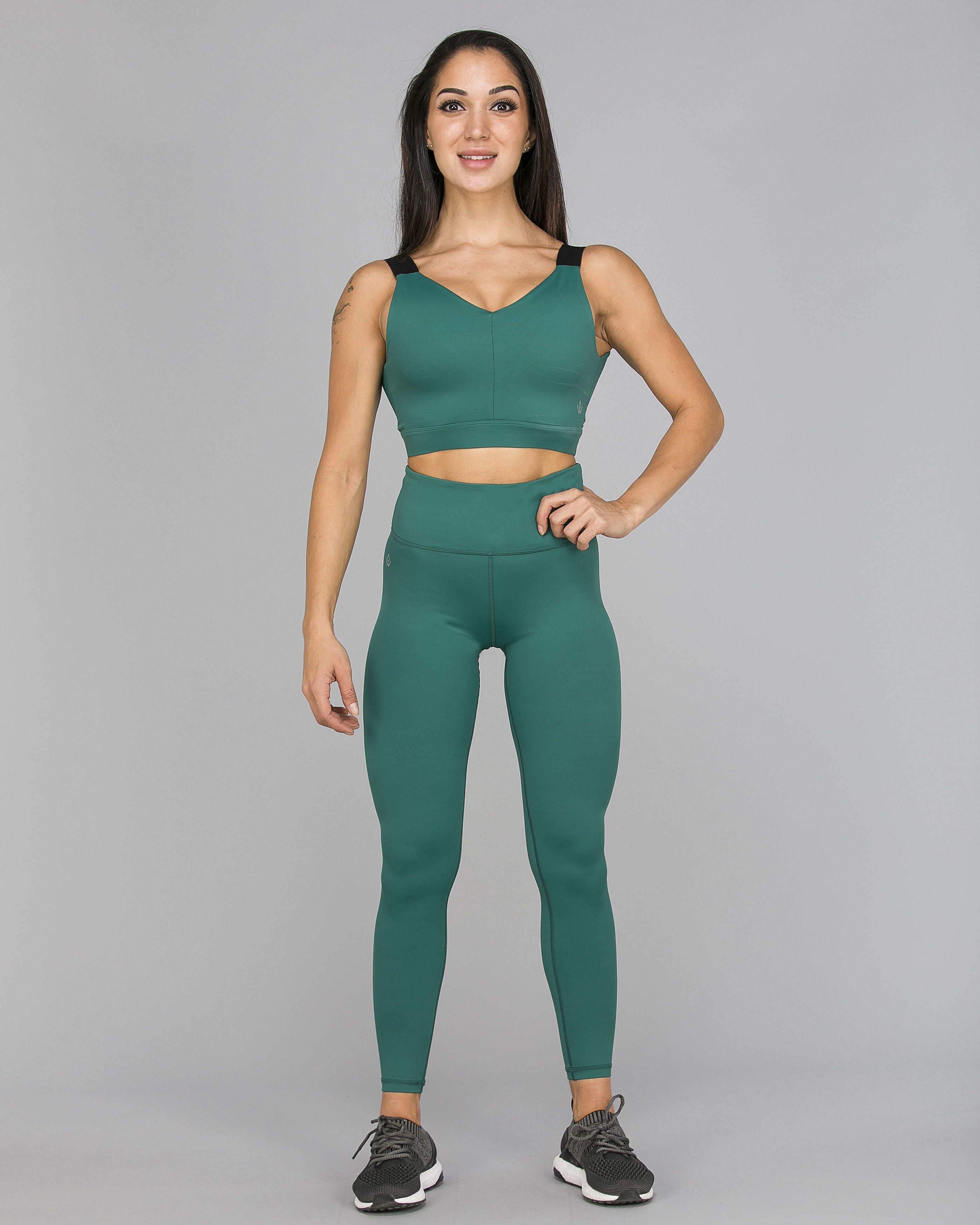 Workout Empire - With Confidence Shape Leggings - Emerald Green1