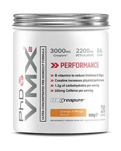 PhD VMX2 PWO 200g - Raspberry & Limonade - pre workout with