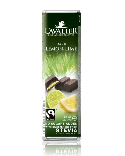 Cavalier Sukkerfri Sjokolade & Sitron m/ Stevia 40g - gram protein
