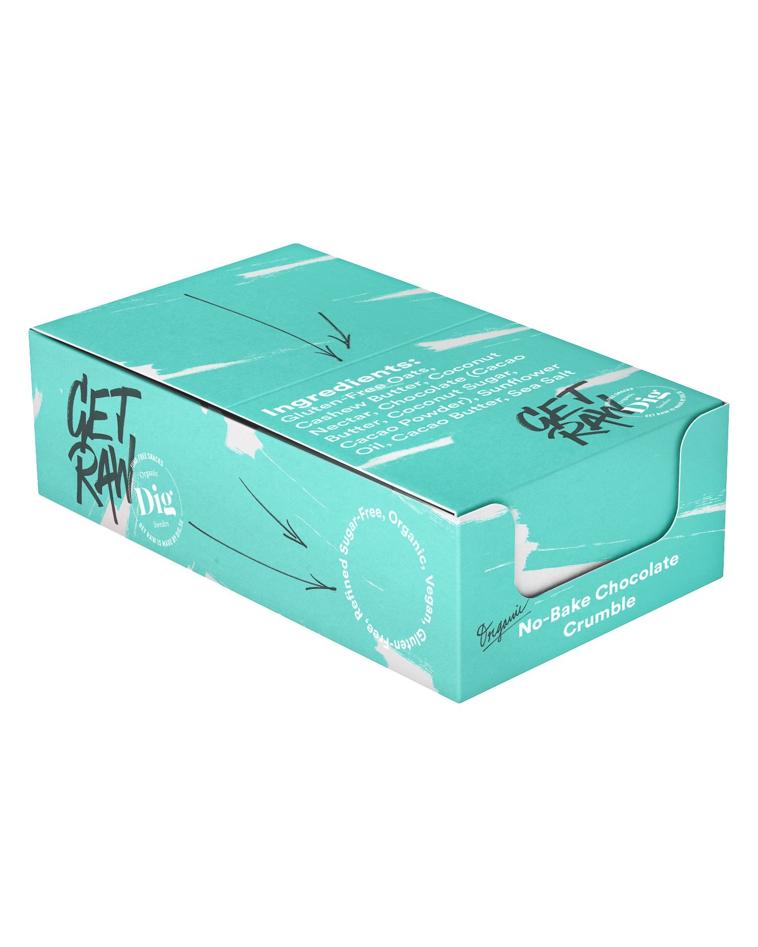 Get Raw Smulpaj Sjokolade 12x35g