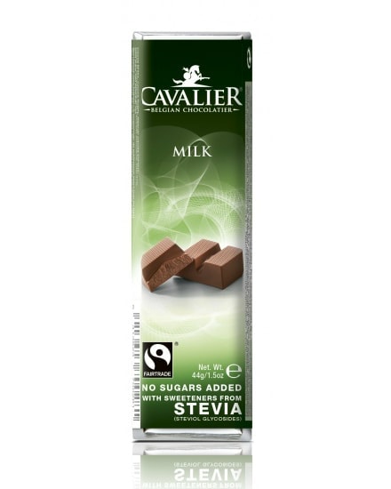 Cavalier Sukkerfri Melkesjokolade m/ Stevia 40g - gram protein