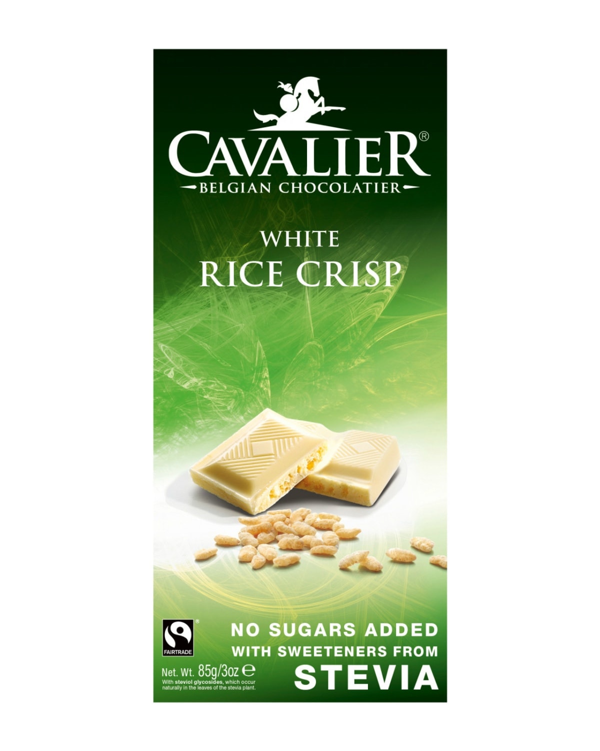 Cavalier Sukkerfri Hvit Sjokolade Crisp m/ Stevia 85g - whey protein powder