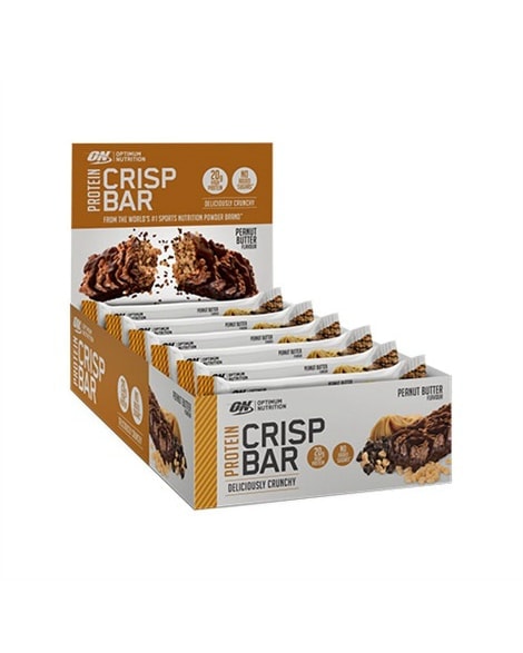 Optimum Nutrition Crisp Bar - Peanut Butter 10x65g - whey protein powder