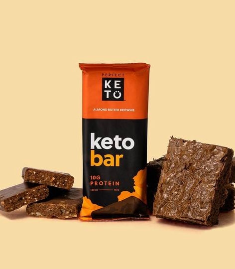 Perfect Keto Keto Bars - Almond Butter Brownie 45g - body fuel