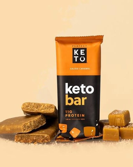 Perfect Keto Keto Bars - Salted Caramel 45g - body fuel
