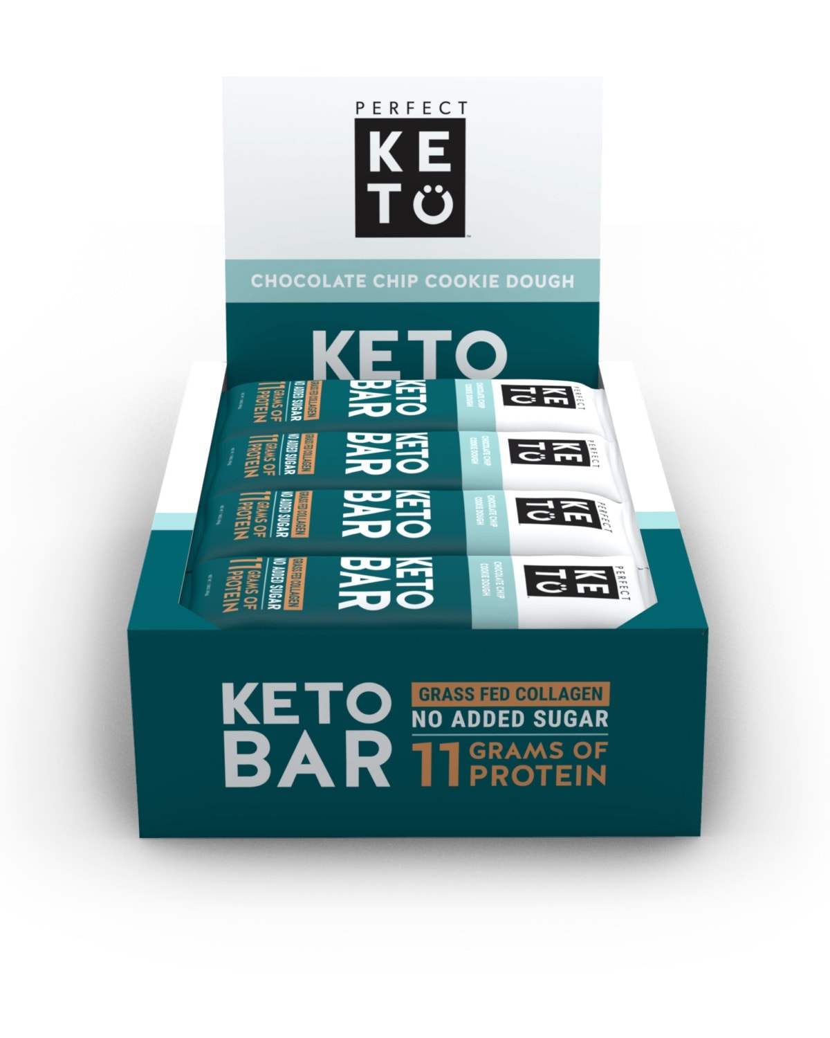 Perfect Keto Keto Bars - Chocolate Chip Cookie Dough 12x45g - body fuel
