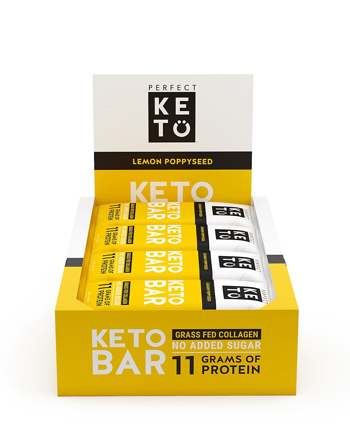 Perfect Keto Keto Bars - Lemon Poppy Seed 12x45g