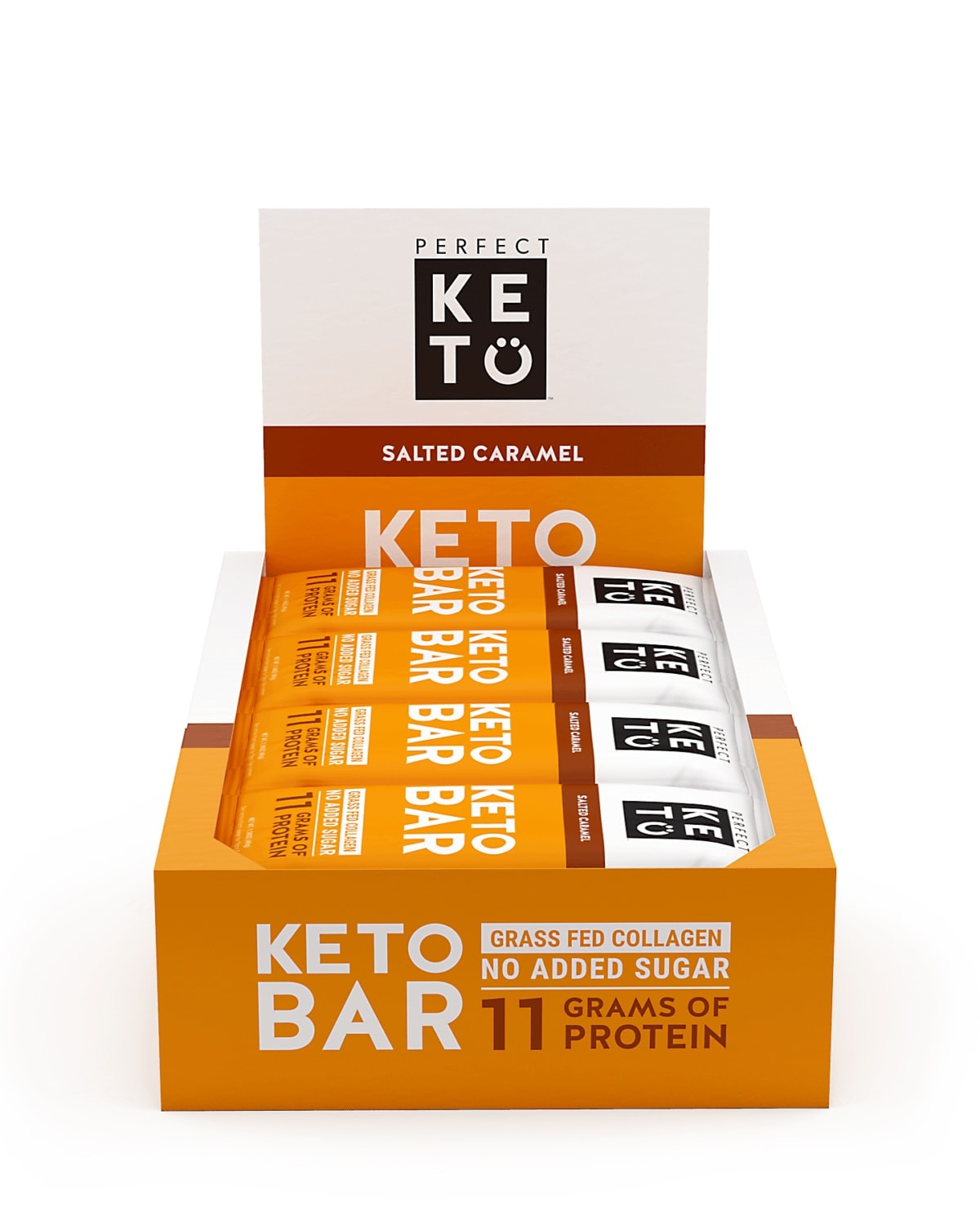 Perfect Keto Keto Bars - Salted Caramel 12x45g - body fuel