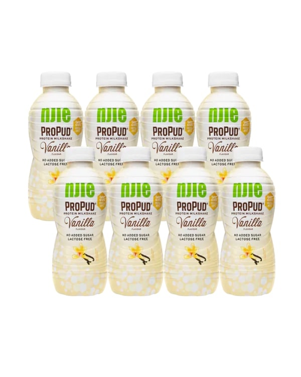 NJIE ProPud Milkshake Vanilje 8x330ml - med protein