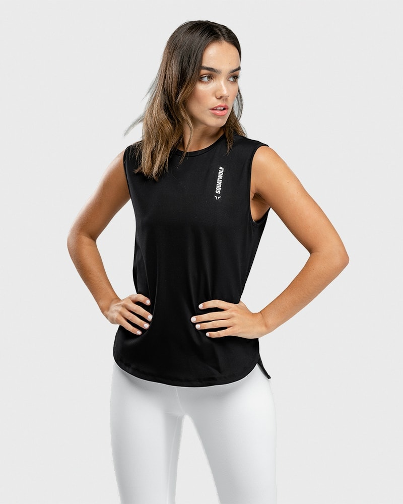 Squat Wolf - Warrior Tank - Black - L - the