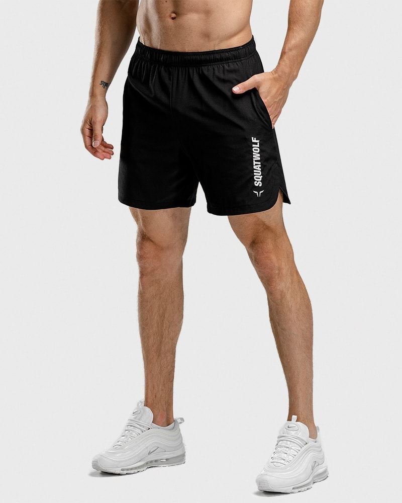 Squat Wolf - Warrior Shorts - Black - XXL - quick weight