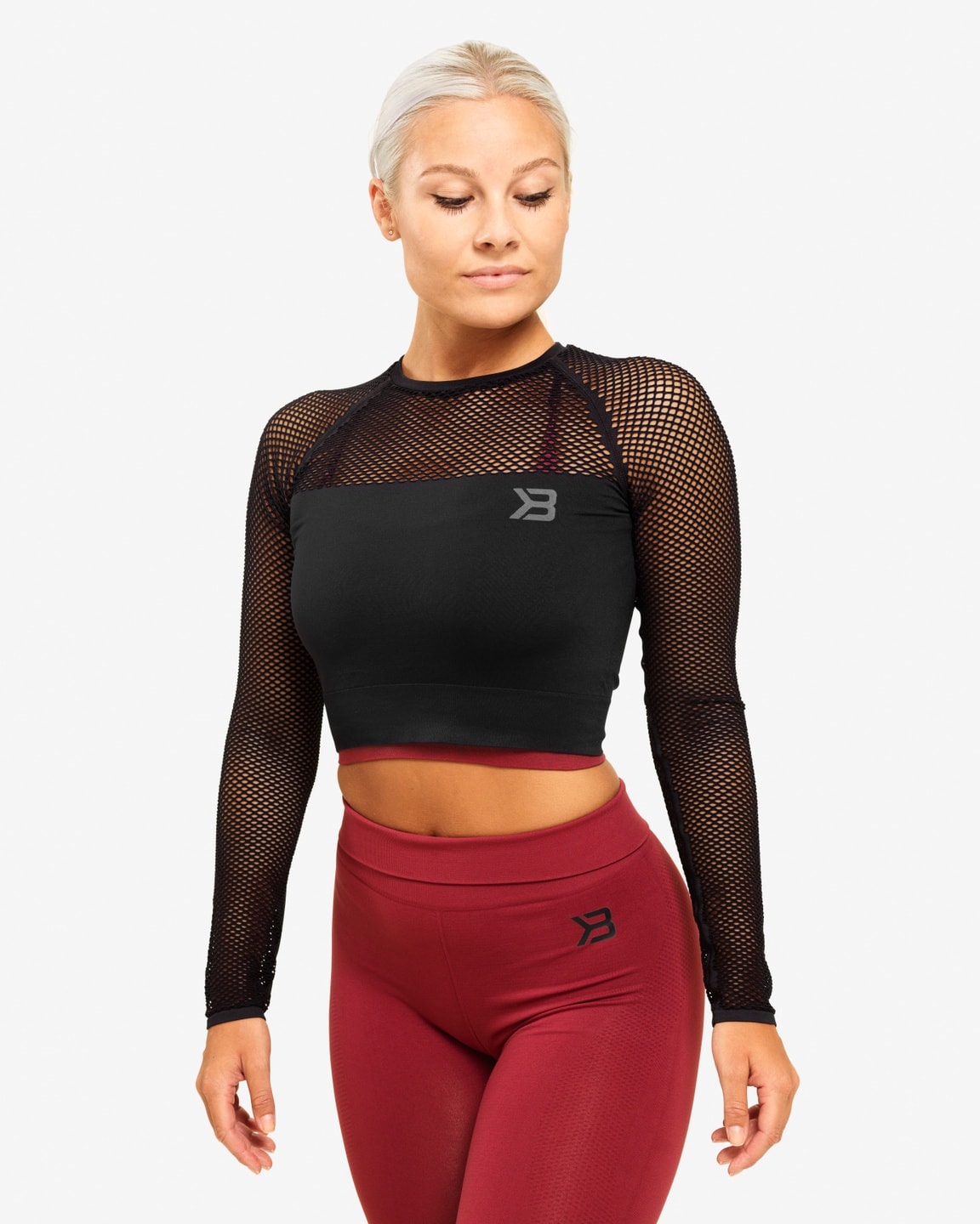 Better Bodies Bronx Cropped LS Black - S - the body