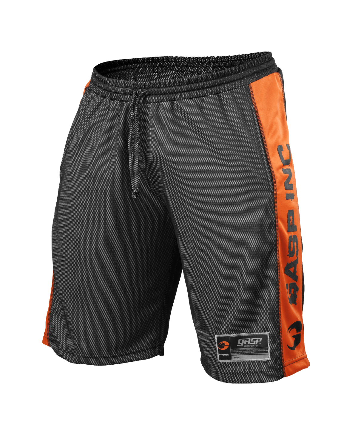 GASP NO1 Mesh Shorts - Black Flame - S - pants for